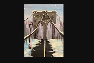 BYOB Painting: Snowy Brooklyn Bridge